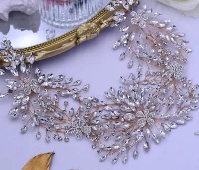 Big Luxury Big Wedding Bridal Crystal Tiara Hair Vines Headband Hair Comb Headpiece