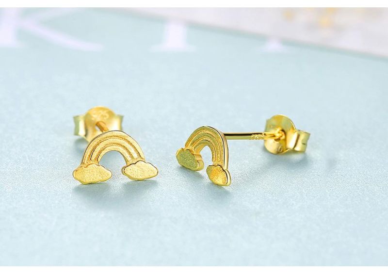 Delicate Lucky Cloud Shape Ear Stud for Girls