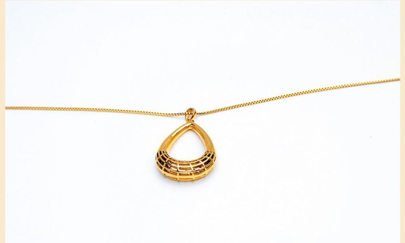 Hot Sale Gold Plated Fashion Jewellery Customize Copper/Stainless Steel Jewelry Simple Pendant Necklace