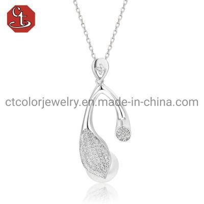 Custom Jewelry Natural Fresh water Pearl Necklace 925 Sterling Silver Pendant Jewelry