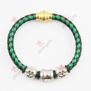 Hot Selling Gold Magnet Clasp Leather Bracelet (LB)