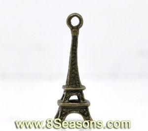 Antique Bronze Eiffel Tower Charm Pendants 24x9mm (B12932)