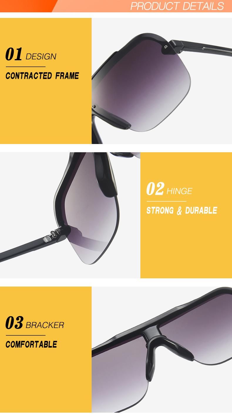Retro Big Frame Glasses Retro Sunglasses Bright Black Sunglasses
