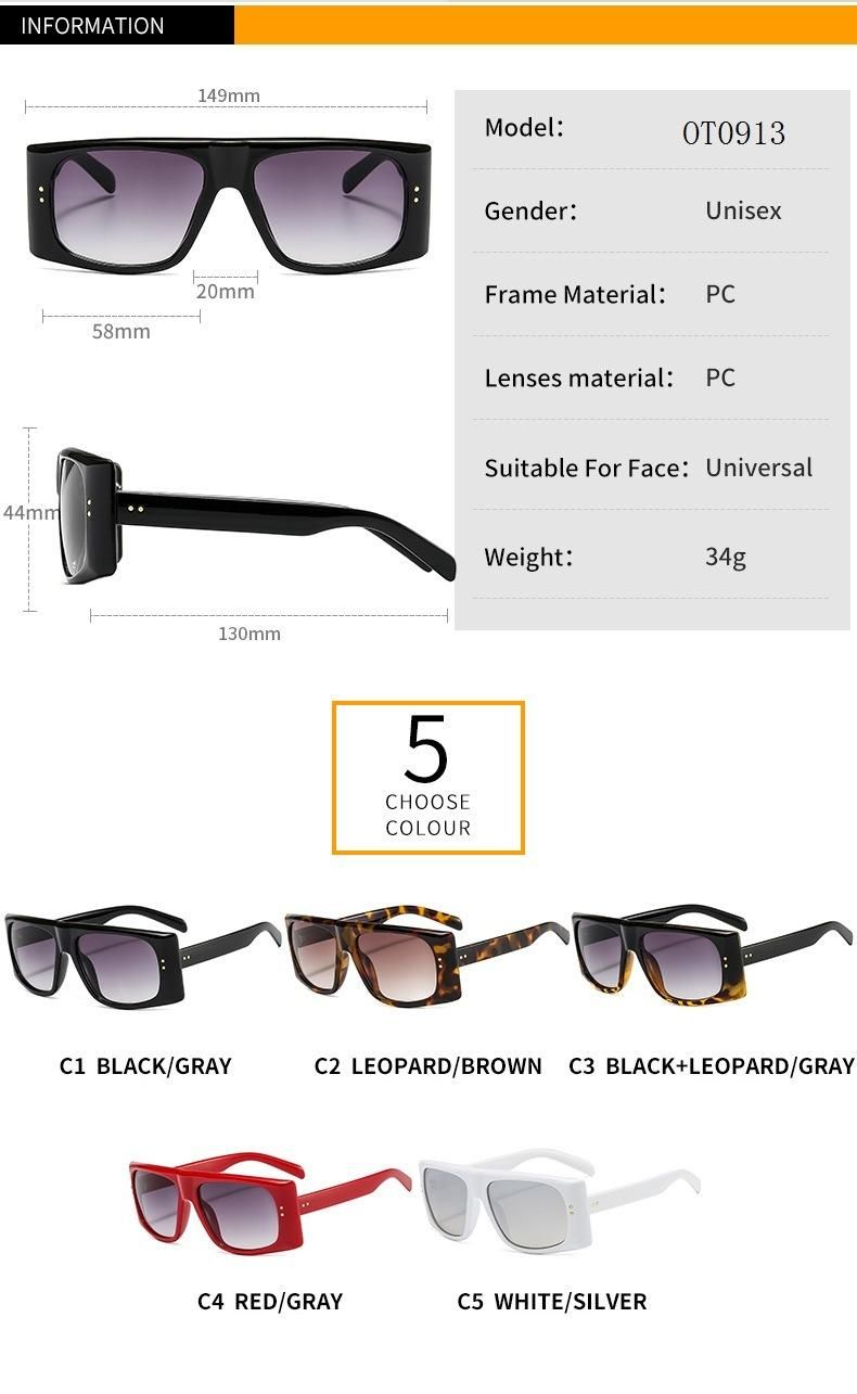 2020 New Fashion Rivet Retro Sunglasses Wholesale