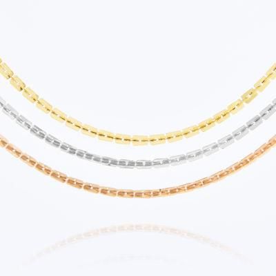 Fashion Accessories Gold Plated Rose Gold Stainless Steel Popular Boston Chain Jewelry for Custom Necklace
