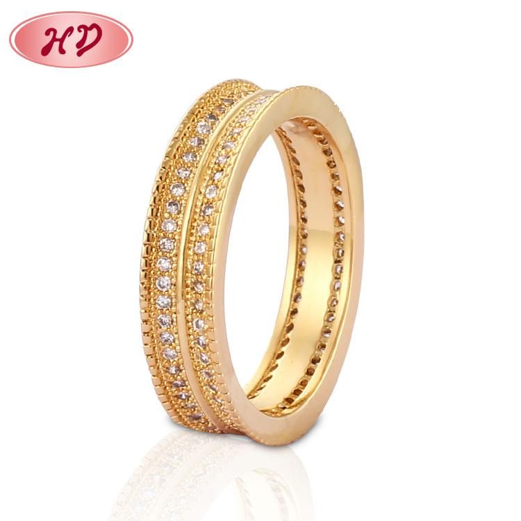 18K Gold Plated Stainless Steel Silver Fashion Wedding Engagement Jewelry Design Man Finger Rings
