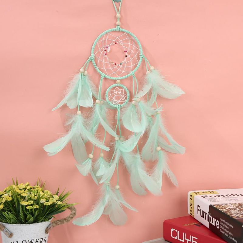 Lovely Colored Feather Dream Catcher Hanging Decoration Romantic Gift