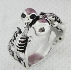 Skeleton Shape Stainless Steel Ring (RZ6071)