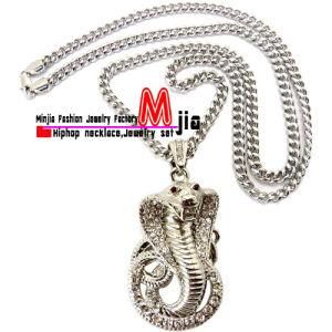 New Iced out 3D Snake Pendant Necklace (CP12)