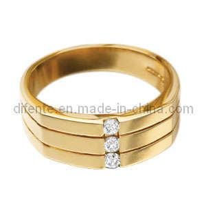 Fashion New Design Gold Plated CZ Cubic Zirconia Ring (RZ1271)