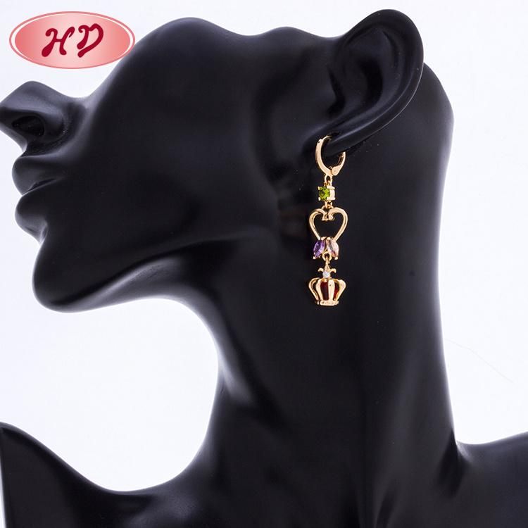 High Quality Fashion Wholesale Gold Plated Long Heavy Earrings for Women Jewelry