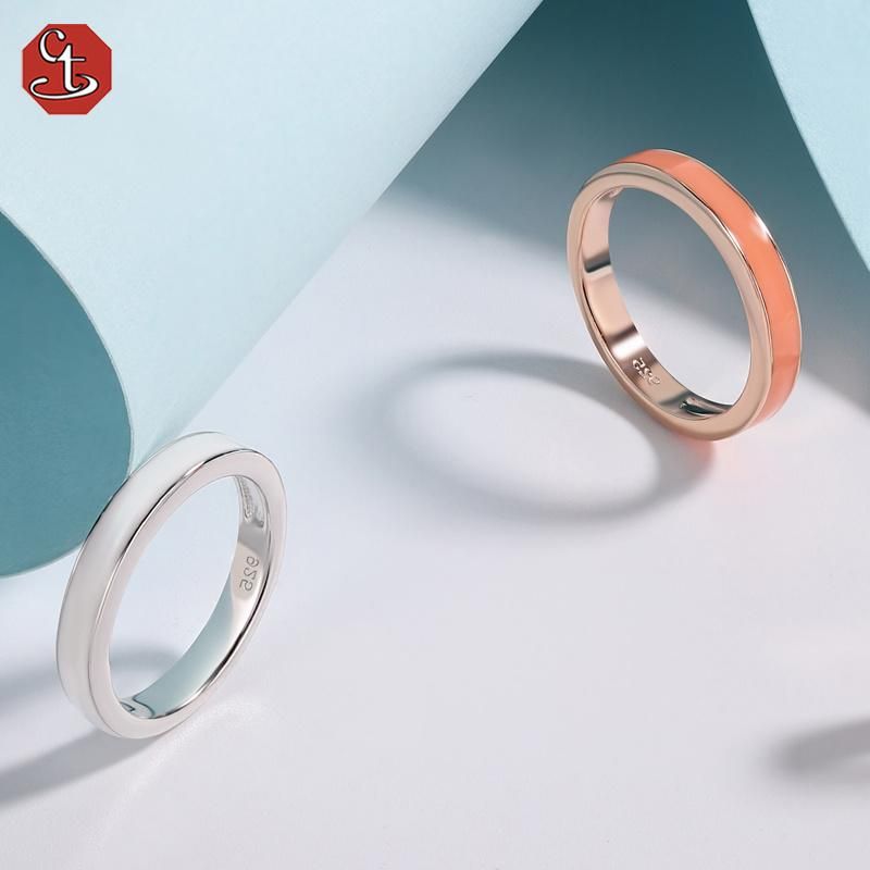 Wholesale Jewelry 925 Sterling Silver Fashion Enamel Ring