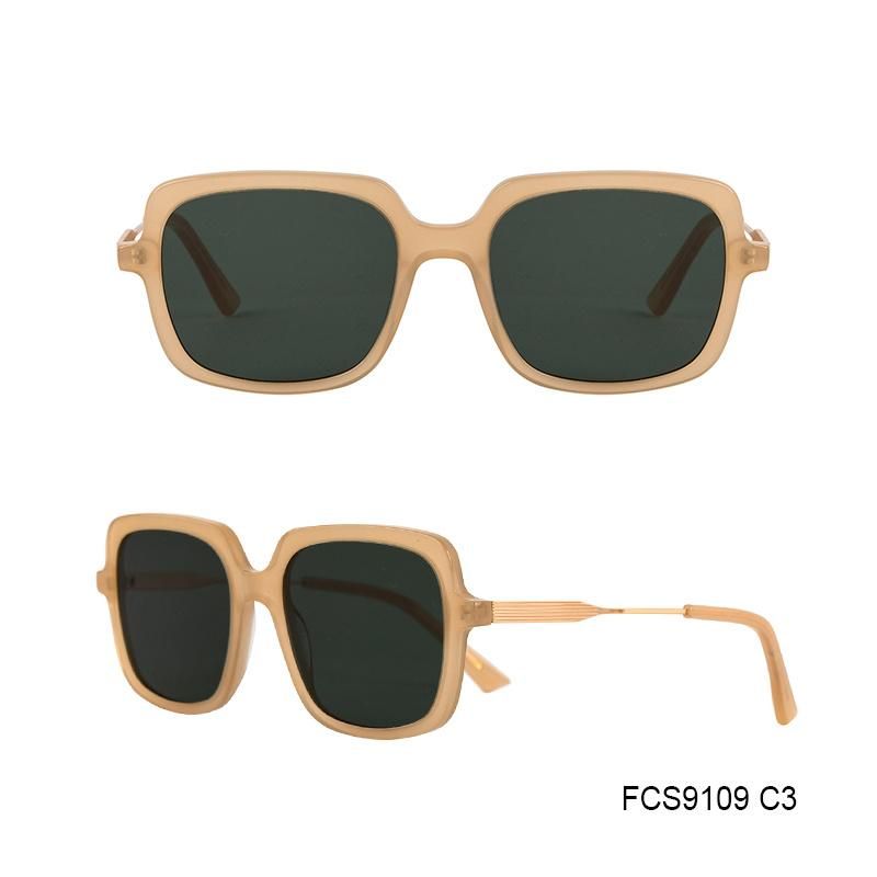 High Quality Hand-Make with Eco Friendly Acetate Sunglasses for Lady