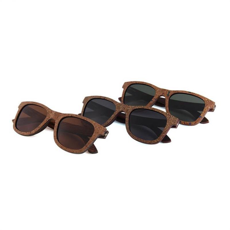 New All-Wood Sunglasses, Cork Stopper Polarized Sunglasses Sg3020