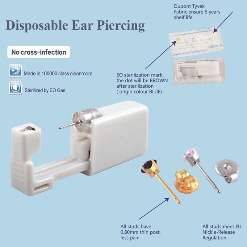 Surgical Steel Ear Stud Disposable Sterile Piercing Body Piercing Jewelry