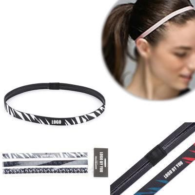 Custom Print Logo Thin Basketball Sport Headband