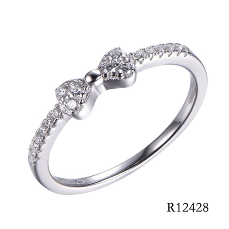 New Design 925 Sterling Silver with CZ Simple Ring jewellery