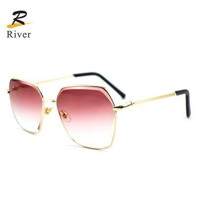 Contract Custom Logo Ready Metal Frame Women Sunglasses