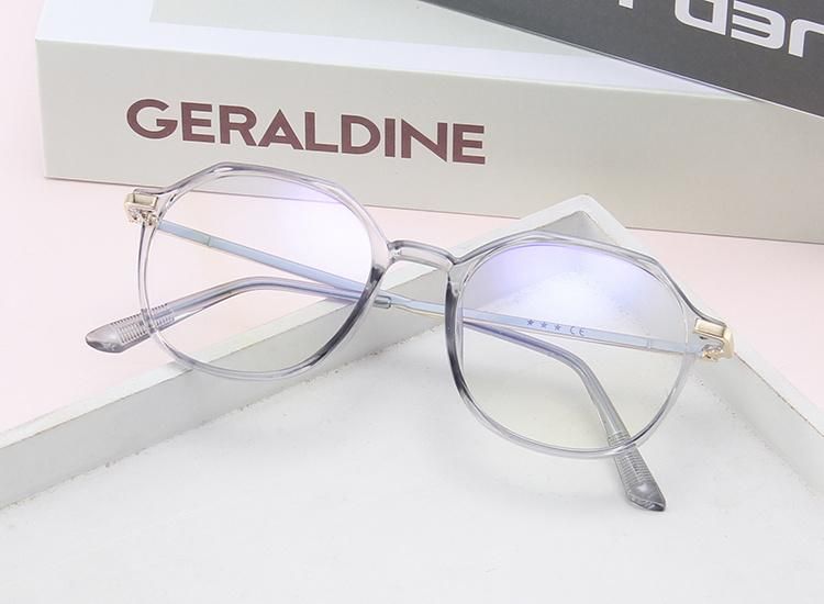 Oval Frame Anti-Blue Lenses Student Glasses Flat Glasses. Sunglasses.