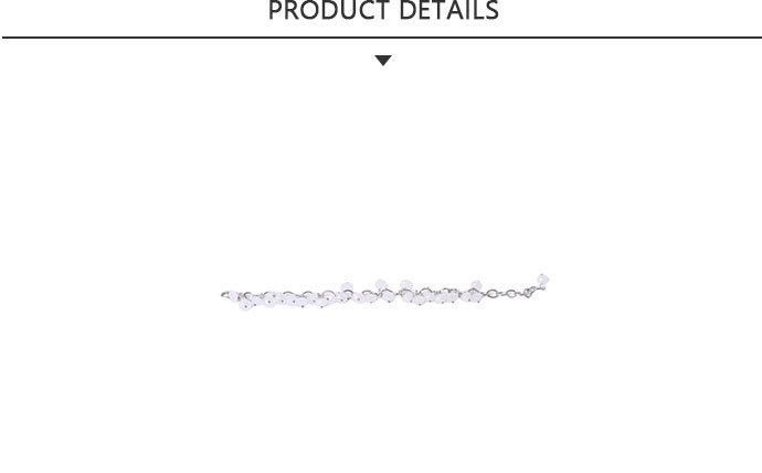 2020 New Product Charm Pearl Chain Bracelet White