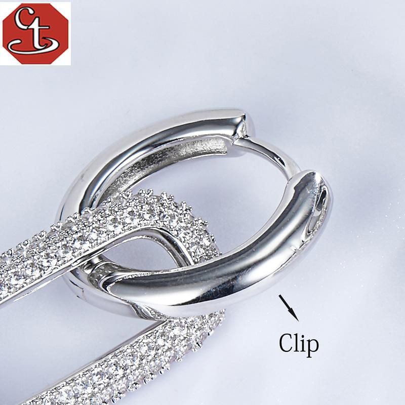 OEM/ODM Fashion 925 Sterling Silver and Brass Custom Earrings Hot Selling jewelry for women Fashion Accessories Jewellery