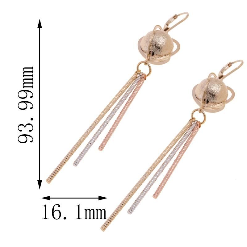 Gold-Plated Fashion Jewelry Aretes Largos Wholesale Earrings