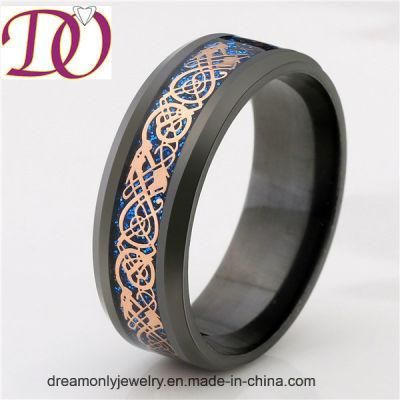 Top Quality Black Ceramic Ring Dragon Scale