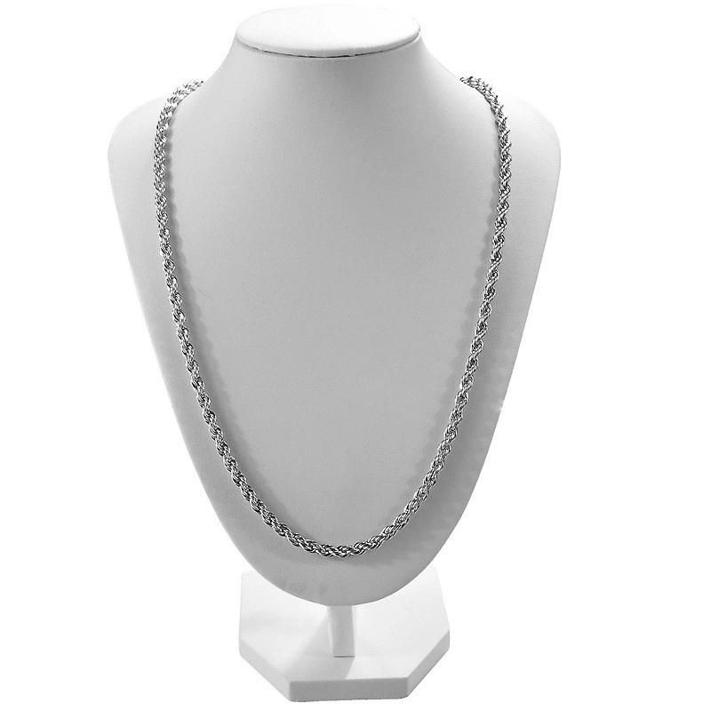 Stainless Steel Chain Twist Rope Chain Necklace