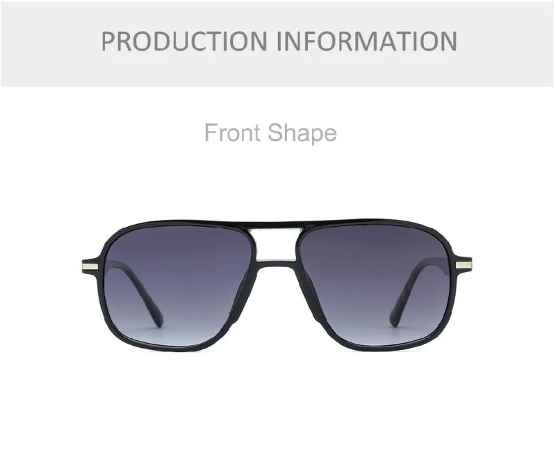 Wholesale OEM Designer Vendor Tr Double Bridge Ovesized Sunglasses