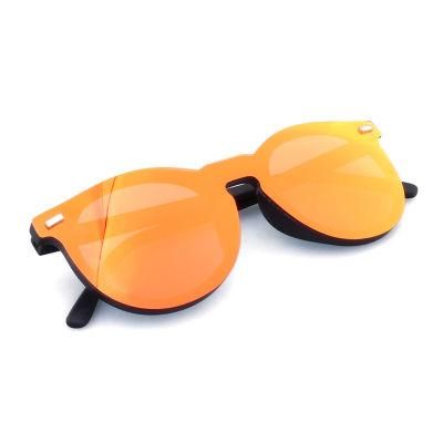 Factory OEM Unisex Custom Engraved Logo Mirror Frameless Rimless Polarized Sunglasses 2022