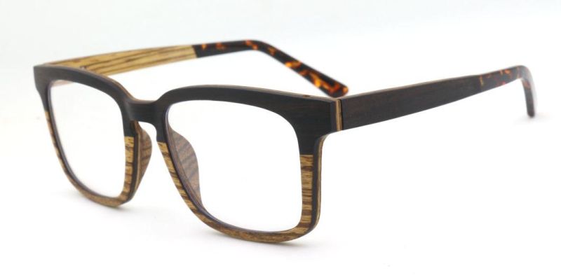 New Design Wholesale Fashionable Wooden Optical Frames Eyewear Ready to Ship