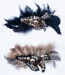 Handmade Feather Brooches (4464)