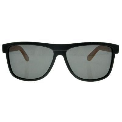 2017 Square Shape Fashion Sunglasses with Bamboo Temples