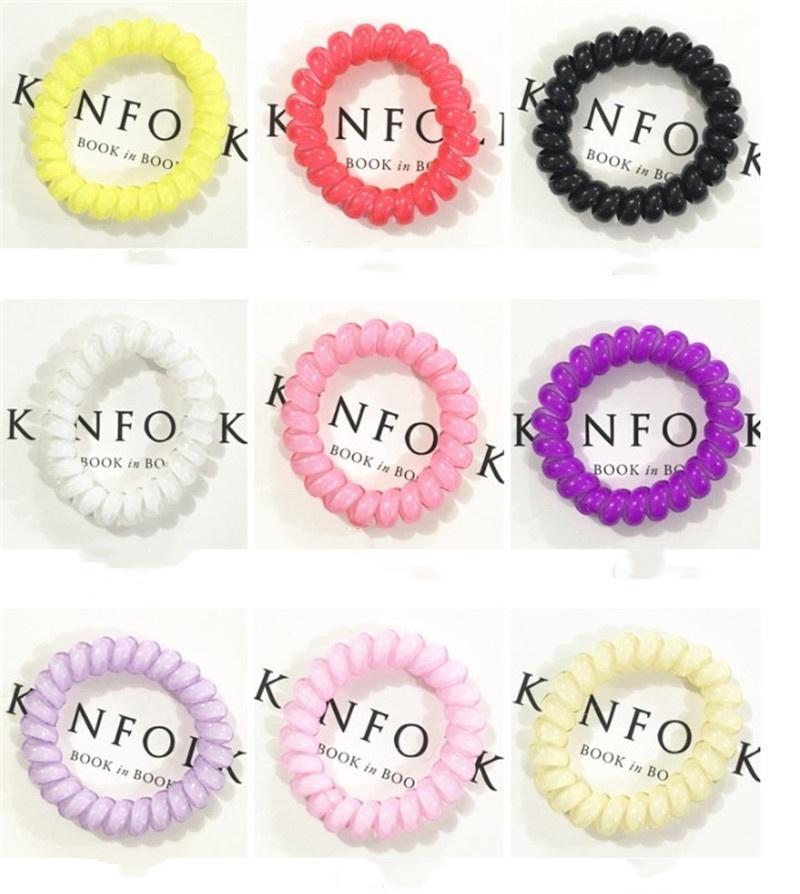 The New Jelly Texture Girl Lady High Quality Telephone Wire Hair Tie Hairband