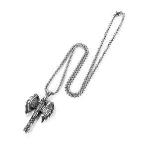 Stainless Steel Axe Pendant Necklace