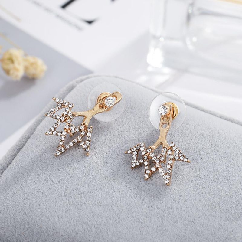 Diamond Jewelry Fashion Earring with Geometric Shapes