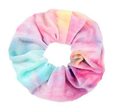 Korean Women Hair Accessories New Dyeing Hair Scrunchies Velvet Scrunchies