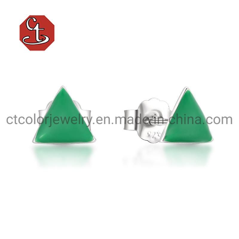 Custom Jewelry Color Enamel Fashion Jewelry 925 Sterling Silver Jewelry Earrings For Women