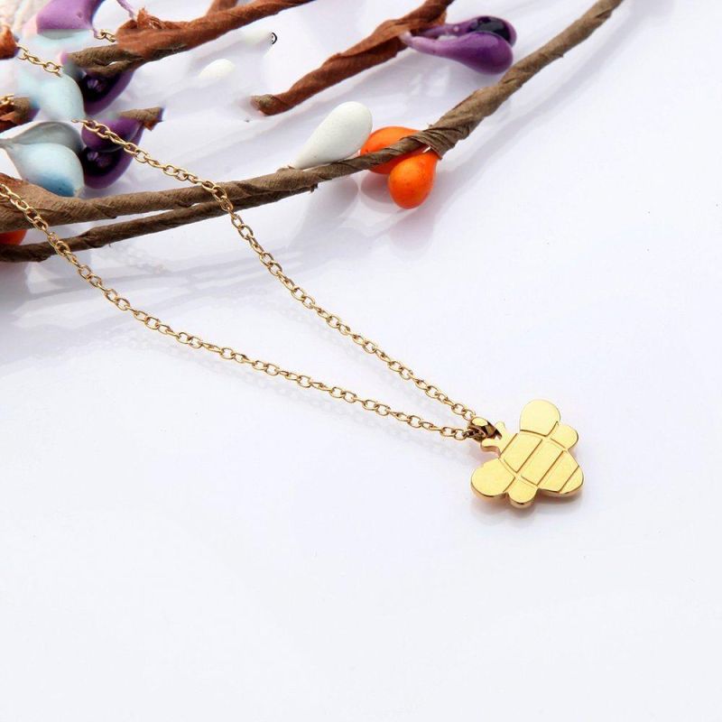 Wholesale Trendy Beauty Jewelry Custom Bee Cuban Chain Necklace