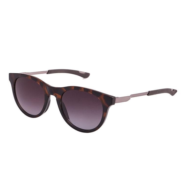 2019 Fashionable Round Shape Sunglasses with Metal Temple