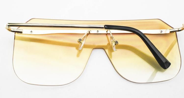 Fashion Oversize Custom Logo Stock Frameless Women Sunglasses