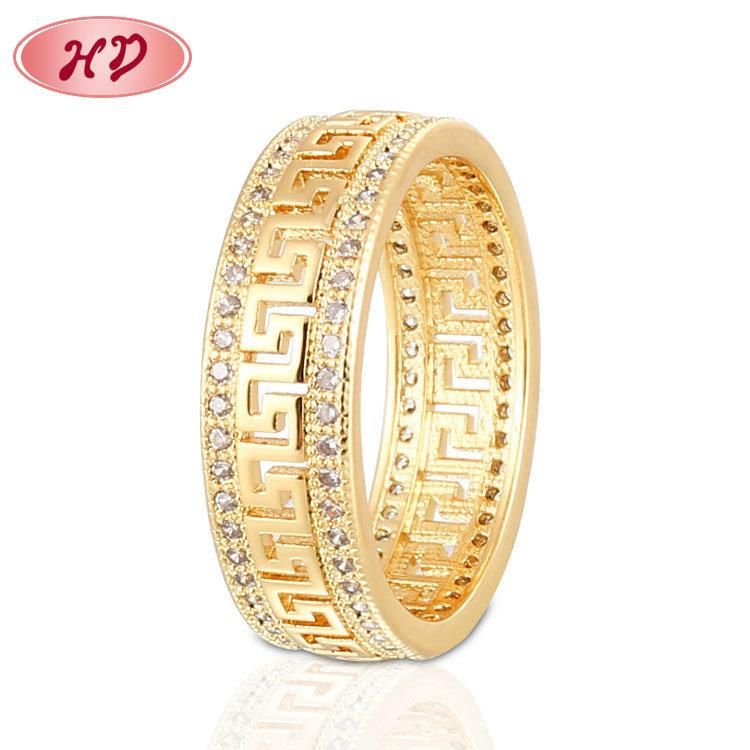 Fashionable Costume Diamond 18K White Gold Latest New Model Wedding Rings Jewelry Designs Wholesale