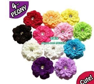 Diamond Peony Flower Children Headband Flower Corsage Headband