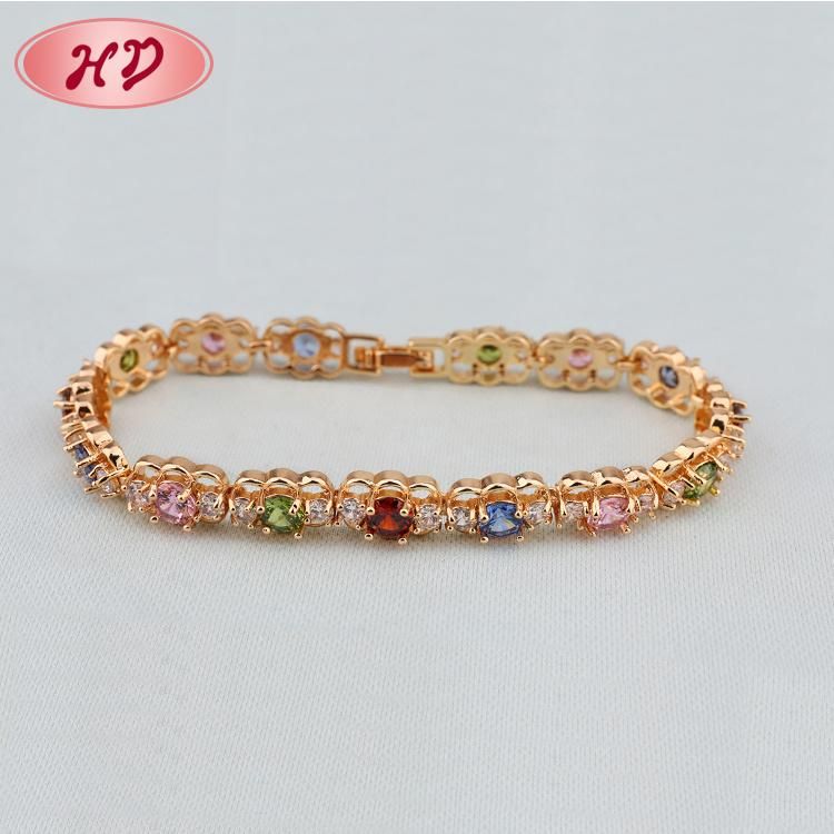 Wholesale Custom Fashion Jewelry 18K Gold Bracelet for Promotional Gift