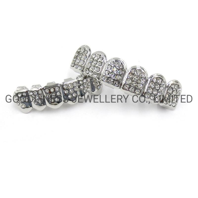 Iced out Hip Hop Jewelry Rhinestone Teeth Grillz