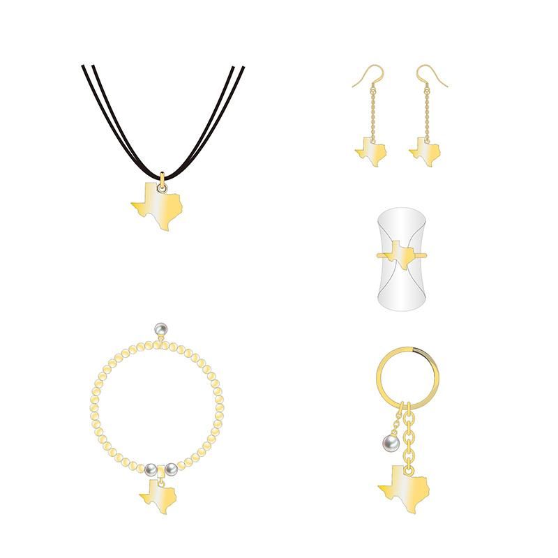 Innovative Design of Gold Fragments Fashion Jewelry
