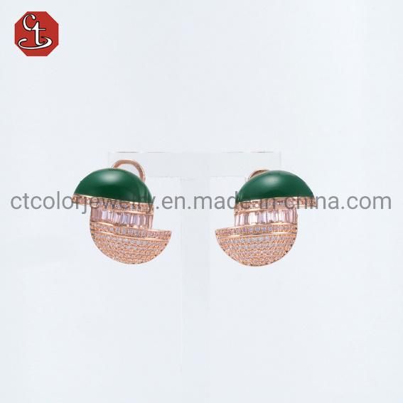 Wholesale High Quality Mini 925 Sterling Silver Fashion Jewelry Zirconia Stud Earring