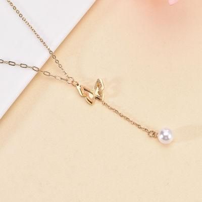Manufacturer Custom Fashion Jewelry High Quality Waterproof Non Tanish Minimalist Jewelry New Arrivals Gold Necklace Butterfly Jewelry