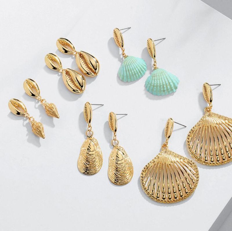 Hot Sales Shell Cowry Conch Fashion Earring Jewelry