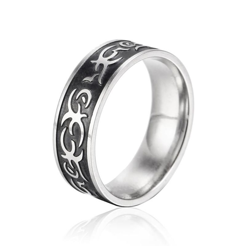 Custom 6-10 Classic Men Women Rings Wearable Engagement Fidget Spinner Wedding Rings Silver Stainless Steel Men′ S Rings